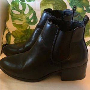 Black Chelsea booties